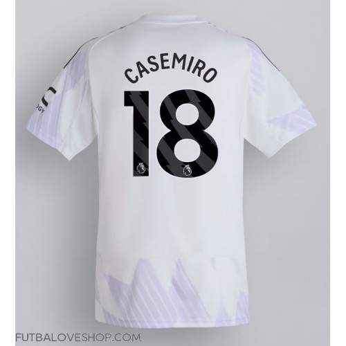 Dres Manchester United Casemiro #18 Preč 2025-26 Krátky Rukáv